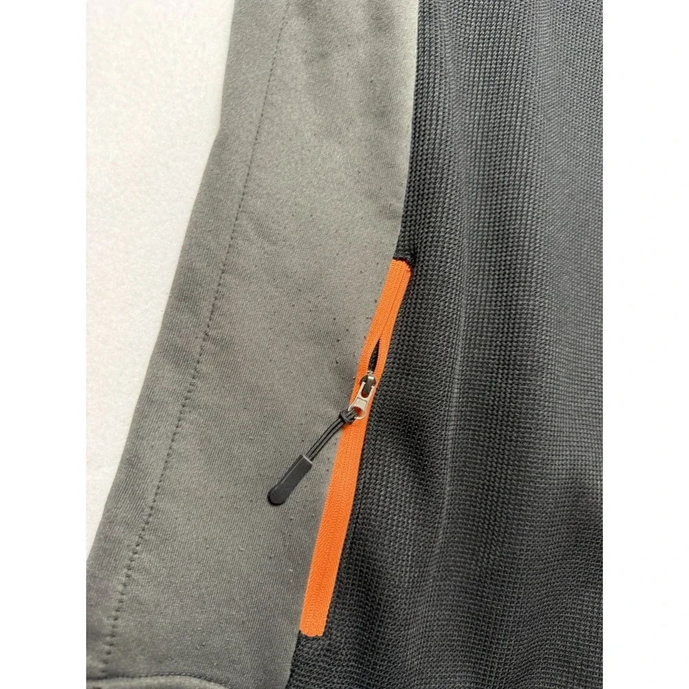 NFL Team Apparel Cincinnati Bengals Quarter Zip Pullover Gray Black Mens XL